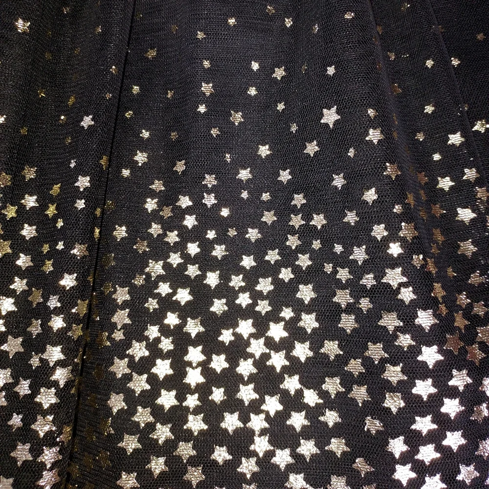 Epic Threads Girls Gold Stars Chiffon Lined Party Dress Size XL - Picture 4 of 8